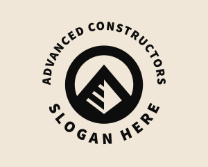 Construction Firm Pyramid logo design