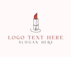 Beauty Salon Lipstick Logo