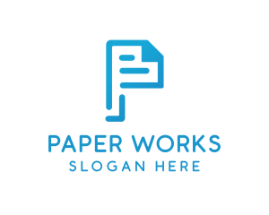 Page Document Letter P logo