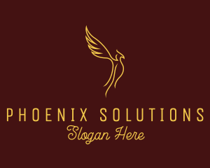 Elegant Flying Phoenix  logo