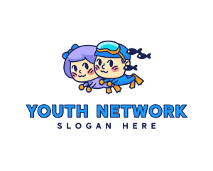 Youth Kids Swimming logo
