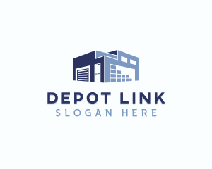 Industrial Warehouse Storage Building logo design