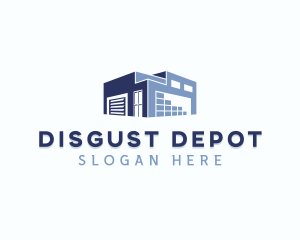 Industrial Warehouse Storage Building logo design