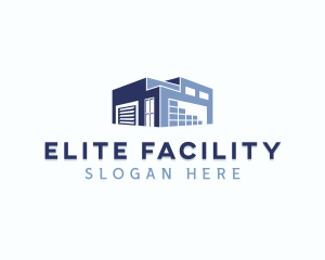 Industrial Warehouse Storage Building logo design