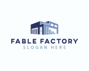 Industrial Warehouse Storage Building logo design