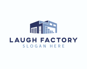 Industrial Warehouse Storage Building logo design