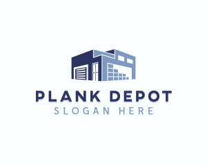 Industrial Warehouse Storage Building logo design