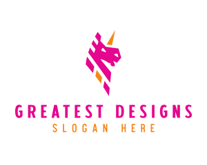 Unicorn Mythical Creature logo design