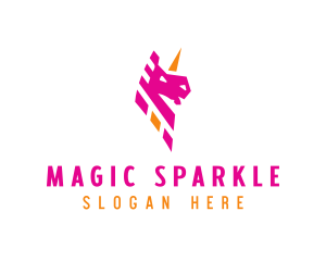 Unicorn Mythical Creature logo