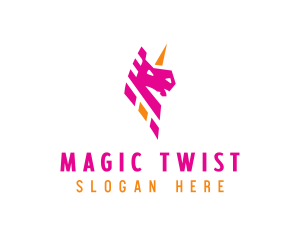 Unicorn Mythical Creature logo design