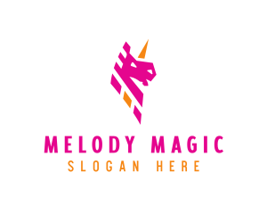 Unicorn Mythical Creature logo