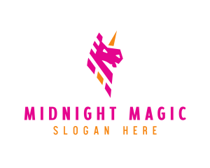 Unicorn Mythical Creature logo design