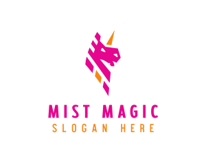 Unicorn Mythical Creature logo design