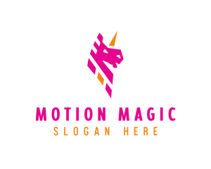 Unicorn Mythical Creature logo design