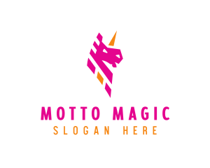 Unicorn Mythical Creature logo design