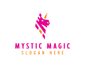 Unicorn Mythical Creature logo design