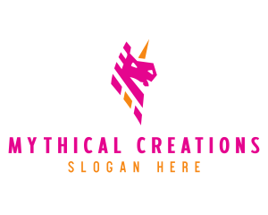 Unicorn Mythical Creature logo design