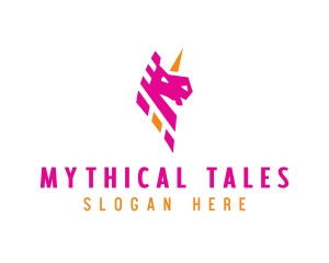 Unicorn Mythical Creature logo design