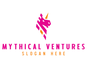 Unicorn Mythical Creature logo design