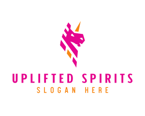 Unicorn Mythical Creature logo design