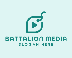 Multimedia Play Button  logo design