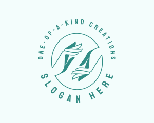 Hand Caring Charity logo design