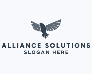 Aviation Falcon Bird logo design