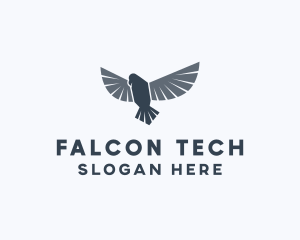 Aviation Falcon Bird logo design