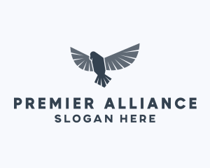 Aviation Falcon Bird logo design