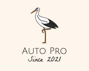 Wild Egret Bird  logo design