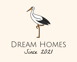 Wild Egret Bird  logo