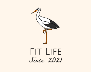 Wild Egret Bird  logo