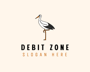 Wild Egret Bird  logo design