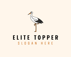 Wild Egret Bird  logo design