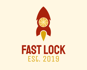 Fast Rocket Pizza  logo design