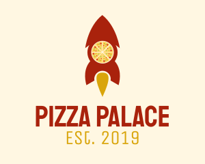 Fast Rocket Pizza  logo design