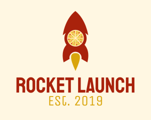 Fast Rocket Pizza  logo design