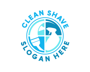 Squeegee Spray Cleaning logo design