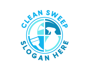 Squeegee Spray Cleaning logo design