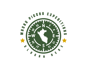 Peru Map Compass logo