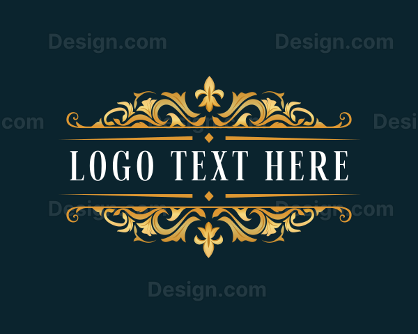 Baroque Floral Ornament Logo