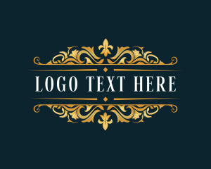 Baroque Floral Ornament Logo