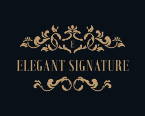 Luxury Stylish Floral logo design