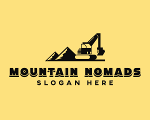 Industrial Mining Excavator logo design