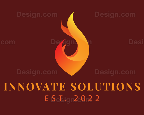 Flame Heating Energy Logo