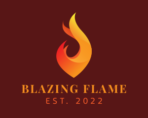 Flame Heating Energy logo design