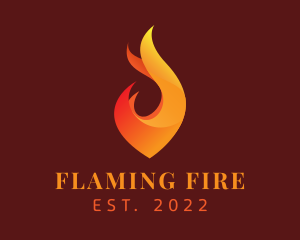 Flame Heating Energy logo design