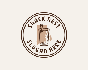 Coffee Milk Rhode Island  logo design