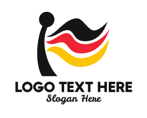 Germany Flag Flagpole  logo