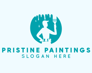 Painting Painter Guy  logo design